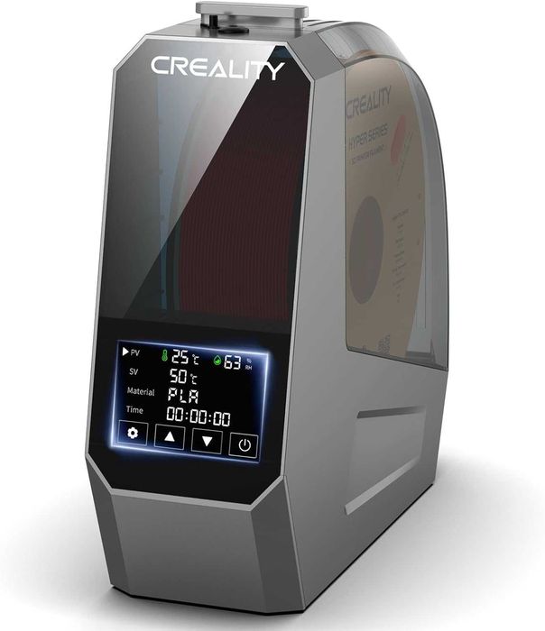 Uscator de Filament Creality Space PI, Cutie de Uscare cu Incalzire 360°,  PLA, ABS, PETG, TPU, Capacitate 1 kg, 1.75/2.85 mm, NOU, factura, garantie