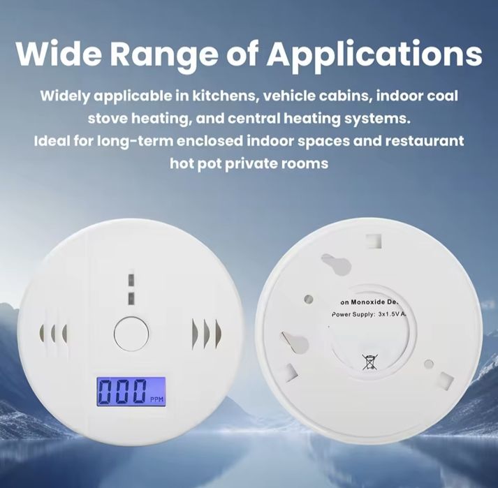 Detector monoxid de carbon portabil cu baterii