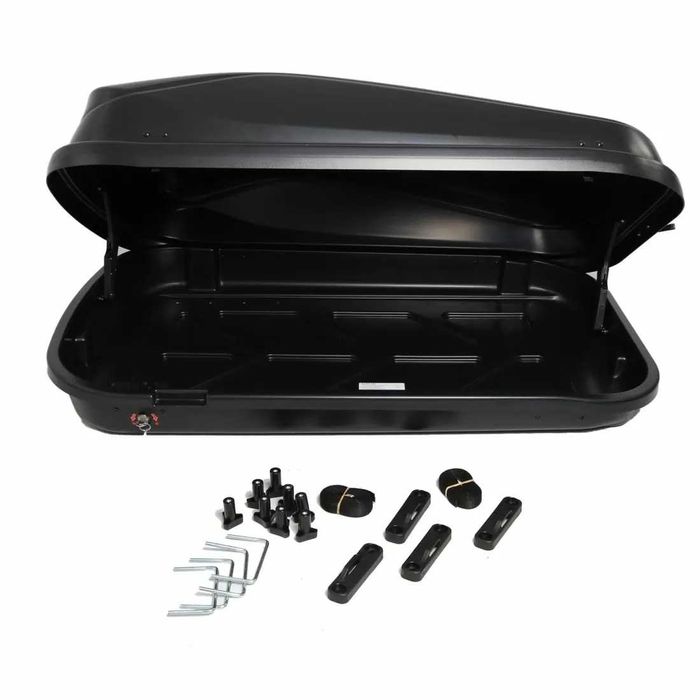 Автобокс Junior Easy 132x78x36cm с 85 mm  320 литра - черен гланц