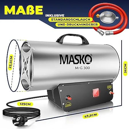 Tun/ventilator de încălzire cu gaz