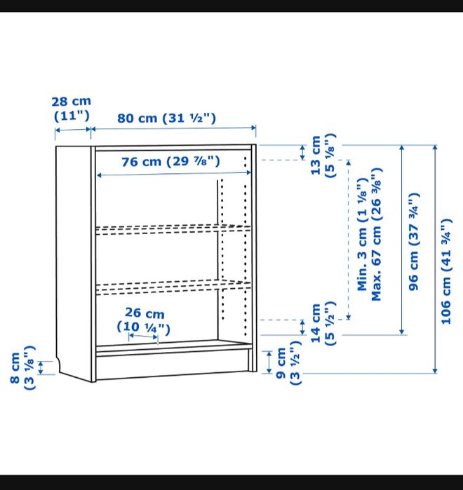 Bibliotecă IKEA BILLY – stejar deschis