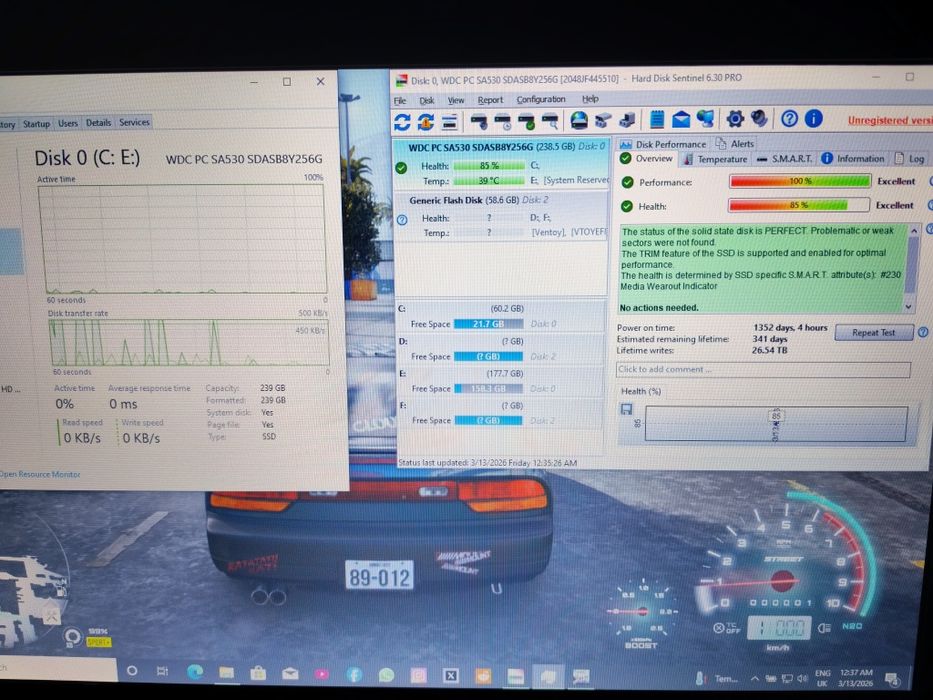 Ssd-uri, capacitate de 256 GB și 120 GB (Perfect Funcțional)