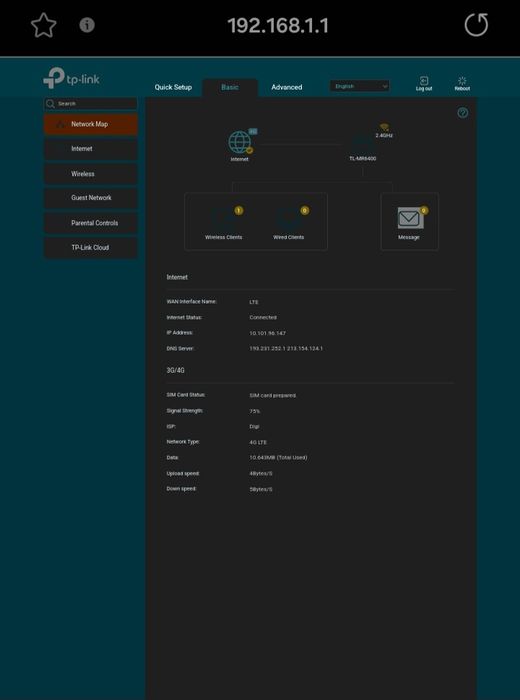 Router TP-Link MR6400 4G cu SIM Modem Hotspot decodat