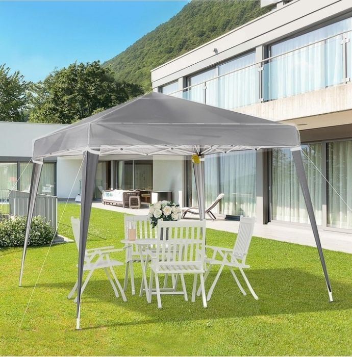 Copertină transparentă de înlocuire pentru foișor, 3 x 3 m