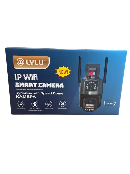 P-11 Безжична 2,4/5G Wi-Fi Камера ICSEE 2х12MP 8 X ZOOM цветно нощно