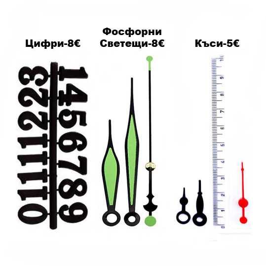 Безшумен Механизъм за Стенен Часовник с Плавен Ход.Качествени Механизми за Стенни Часовници с Дълга Ос/Резба.Смяна на Цъкащ Механизъм Стрелки 3D Цифри