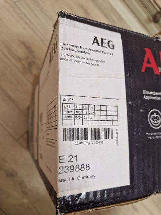 AEG водонагревател / електрически бойлер