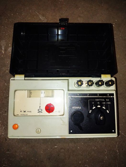 Омметр стрелочный СССР, рабочий, ретро прибор