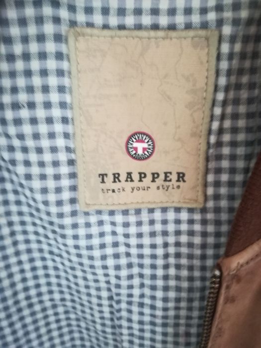 Geaca piele bărbați Trapper mărimea 50