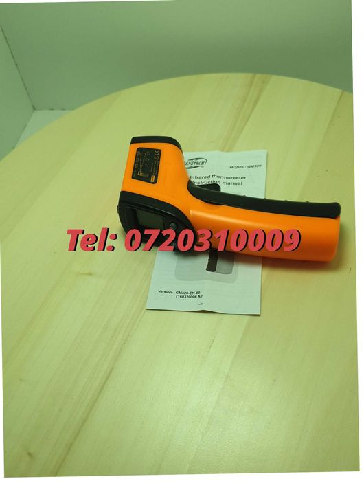 Termometru Ir Receptor Ir Cu Afisaj Digital Laser -50 / +360 Grade Pentru Masurarea Temperaturii Fara Contact In Domeniul Indicat