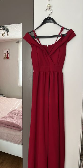 Официална рокля бордо