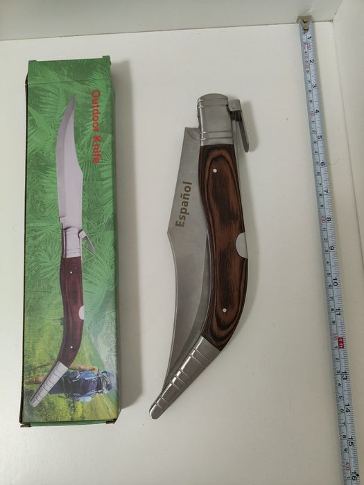 Crichet Vânătoare 50cm Cutit Spaniol mâner lemn