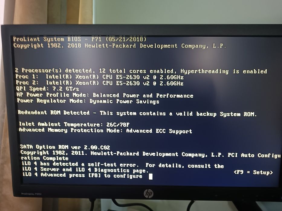 Server HP Dl360p G8 1U 2xE5-2630v2, 48gb ram
