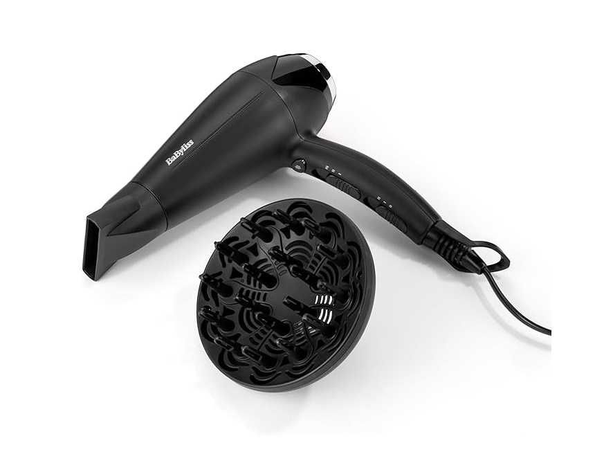 Сешоар BaByliss D572DE Turbo Smooth 2200, мощен и ултра лек, черен