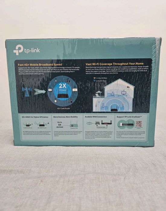 Router 4G+ Tplink dual band, liber de rețea, sigilat