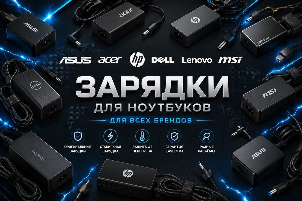 оригинальная зарядка для ноутбуков блок питания macbook sony hp dell