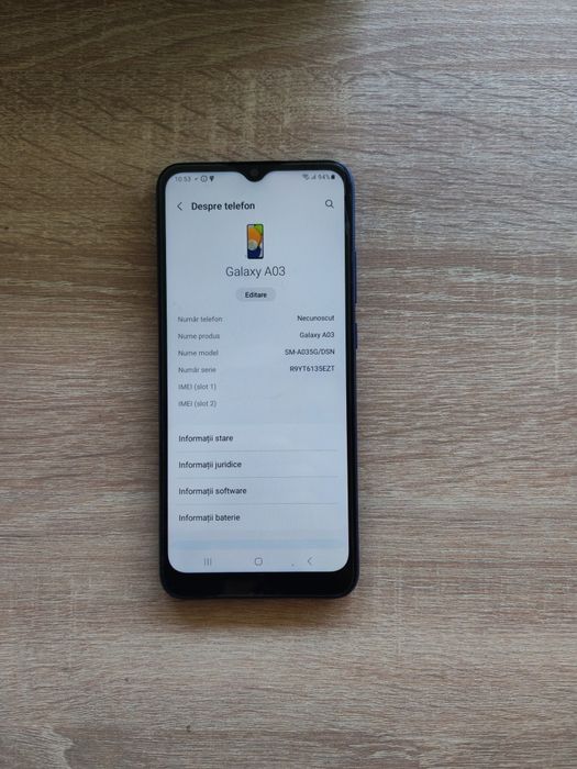 Samsung A03 - 64GB memorie și 4GB ram