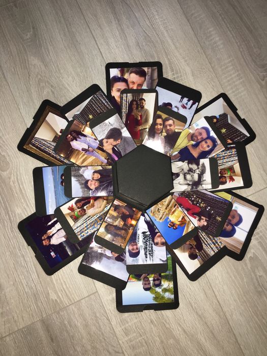 Cutie explozivă cu poze/Cutia amintirilor/Cutie foto cu surprize