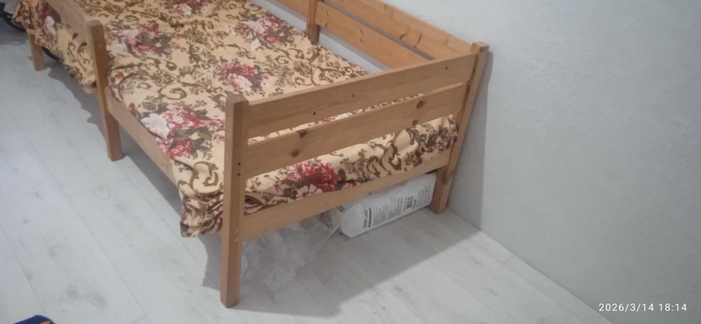 Детская ЭКО кровать 166х86 см.