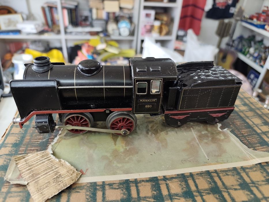 Механична играчка влак влакче Германия Marklin 880/2