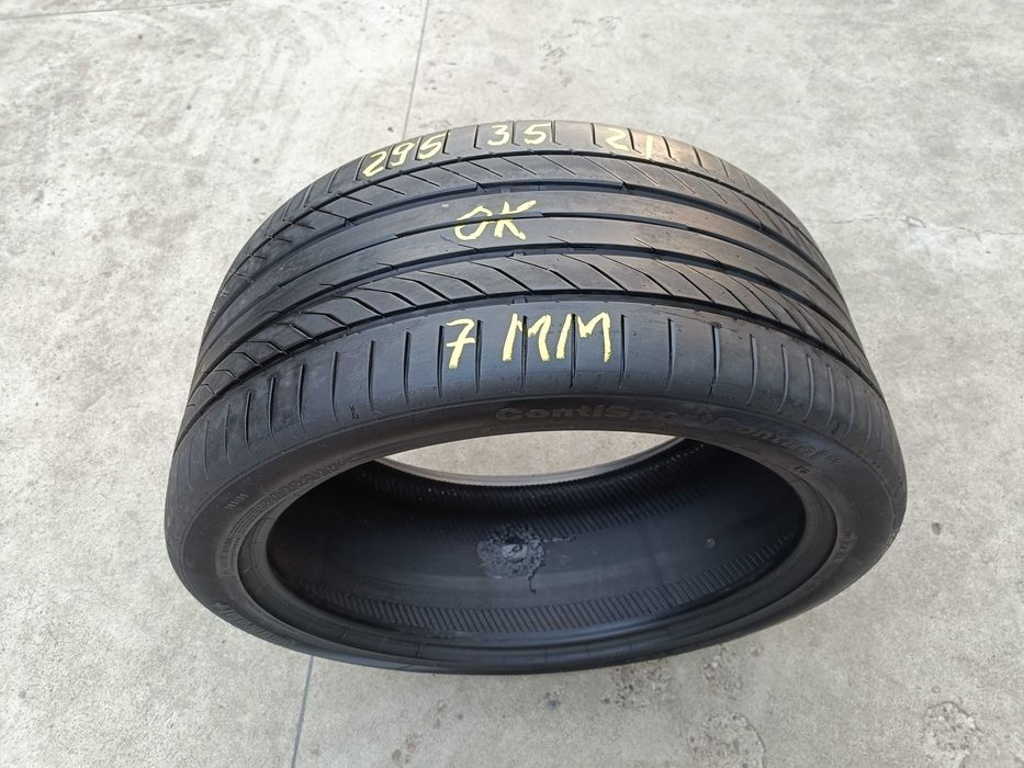 O anvelopa de vara 295 35 21 continental sportcontact 5 profil 7 mm