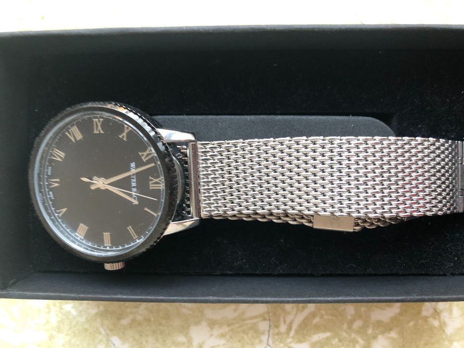 Ceas quartz cu bratara cu model plasa