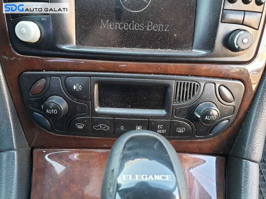 Rama Grila Ornament Mahon Lemn Consola Centrala Panou AC Mercedes W203 Clasa C Class 2000 - 2007