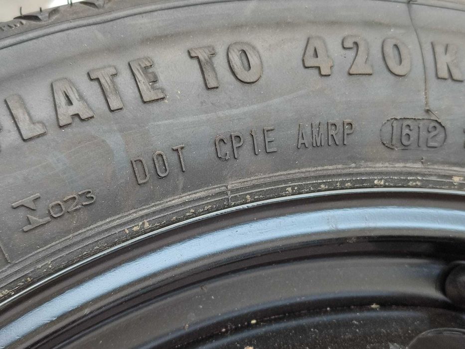 Roată de rezervă slim 5x108 135/80 R18 DOT 1612 Peugeot 508 (2011-2018) Cod:PS518001 (3D)