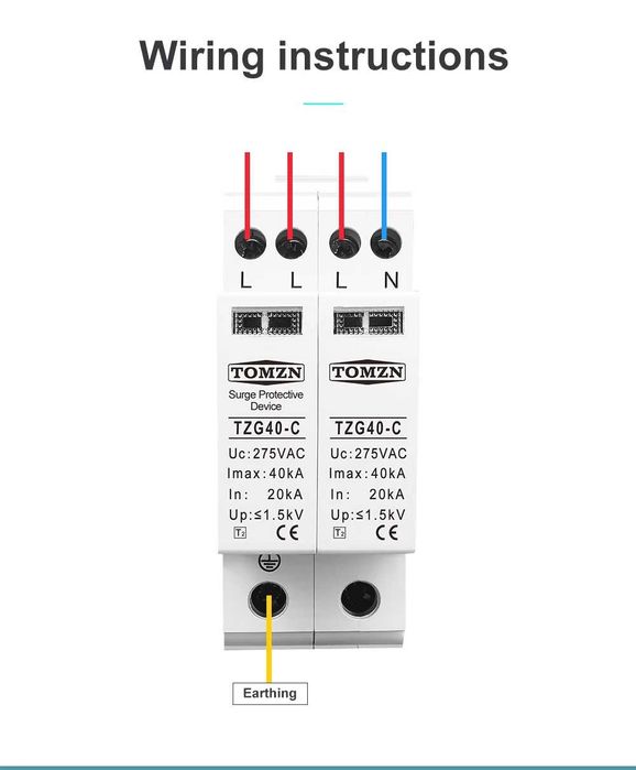4P AC SPD 275V 20-40Ka ТРИФАЗЕН катоден отводител
