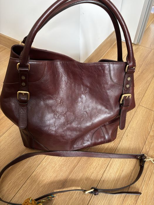 Чанта Massimo Dutti естествена кожа