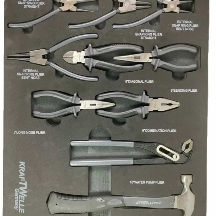 Шкаф с инструменти KraftWelle със 7 чекмеджета – 6 пълни