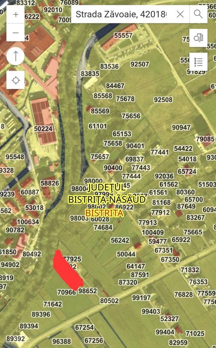 Teren de vânzare 942 mp - acces privat la râul Bistrița