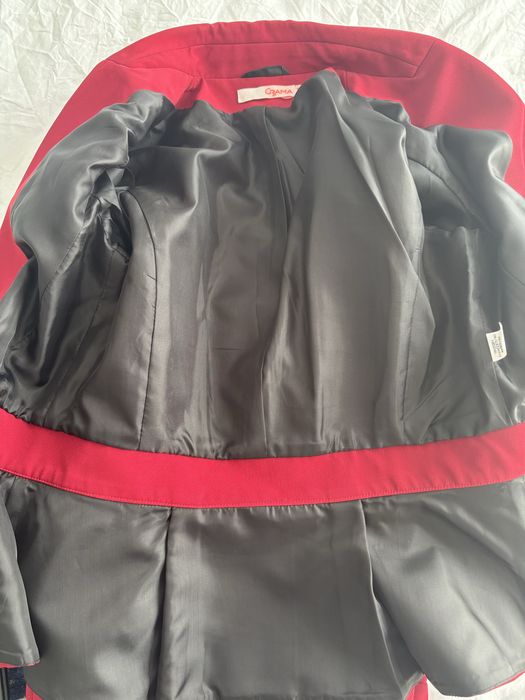 Costum rosu burgundy, marimea M