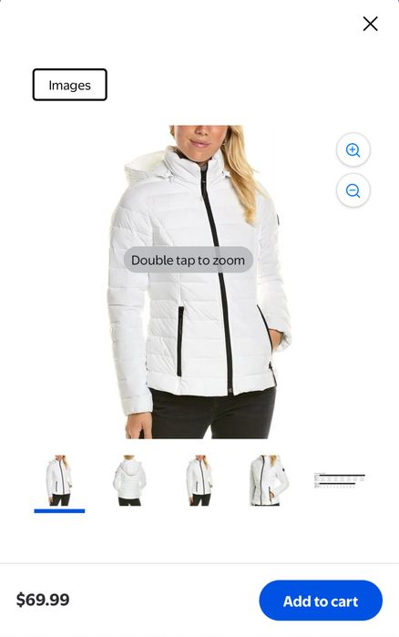 Дамско зимно яке бяло