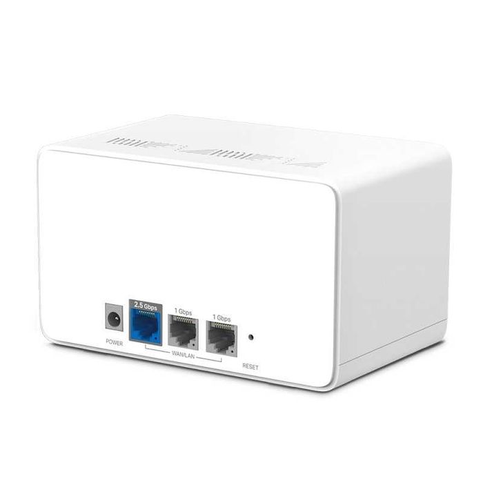 Sistem wireless Wi-Fi Mesh MERCUSYS Halo H90X AX6000, Wi-Fi 6, Dual-Band 1148 + 4804 Mbps, 2 buc, alb