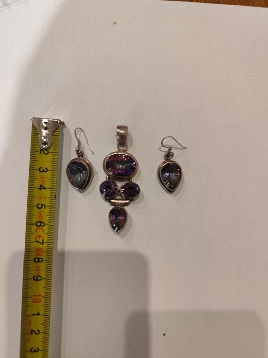 Lănțic/brățară/pandantiv și cercei argint