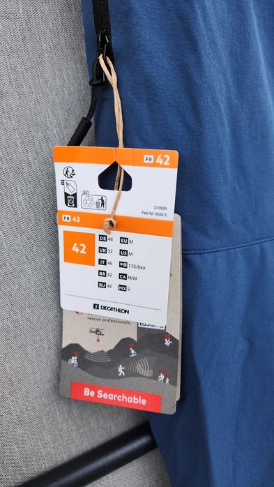 Мъжки панталон за ски туринг, WEDZE тъмносин.