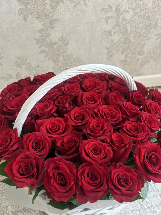 цветы 51 штук роза