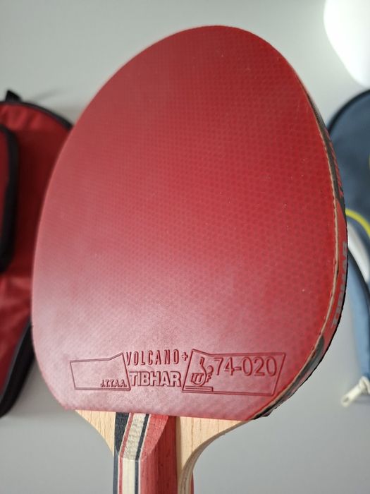 Paleta tenis de masa TIBHAR Volcano+, profesionala, cu husa ping pong