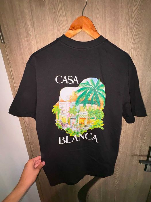 Tricou Casablanca peisaj palmieri