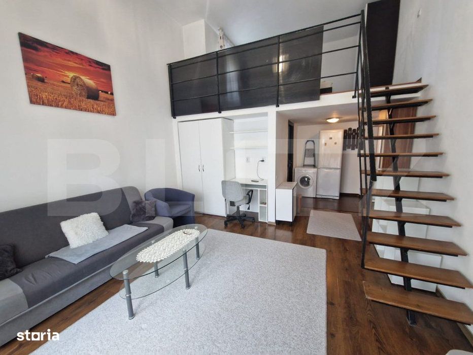 Apartament de vanzare, cu 2 camere, utilat si mobilat, zona Andrei Mur — fotografia 1