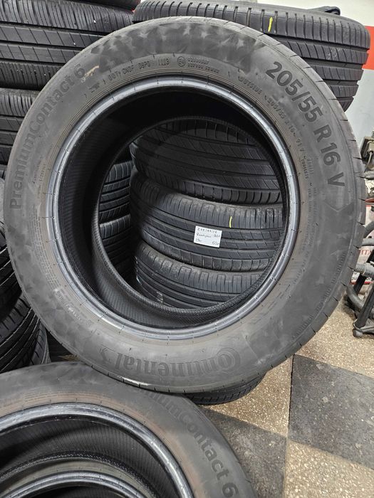 4бр 205/55/16 CONTINENTAL-6 6,8мм грайфер дот:19г.предлагаме   монтаж-