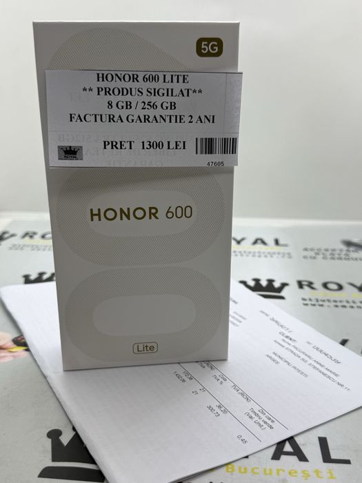 Amanet Royal : Honor 600 lite / Sigilat / Factura Garantie 2 ANI