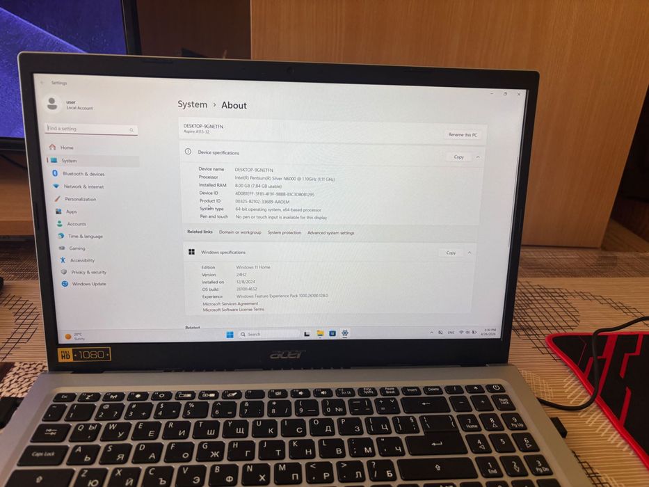 Лаптоп Acer Aspire
