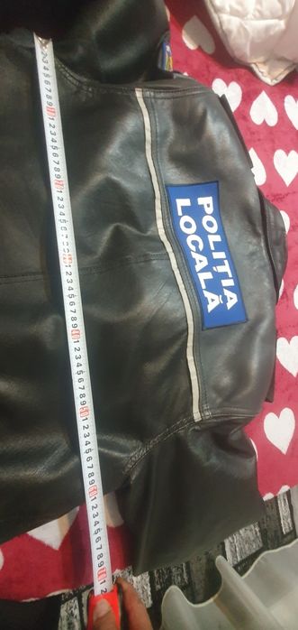 Geaca piele naturala Politia locala