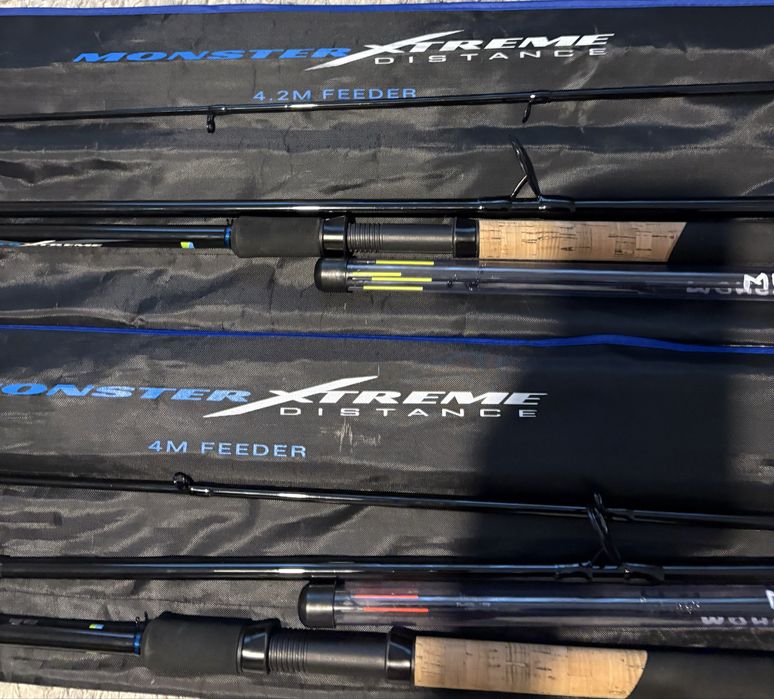 Duo lansete feeder Preston Monster Xtreme Distance 4 m si 4.2 m