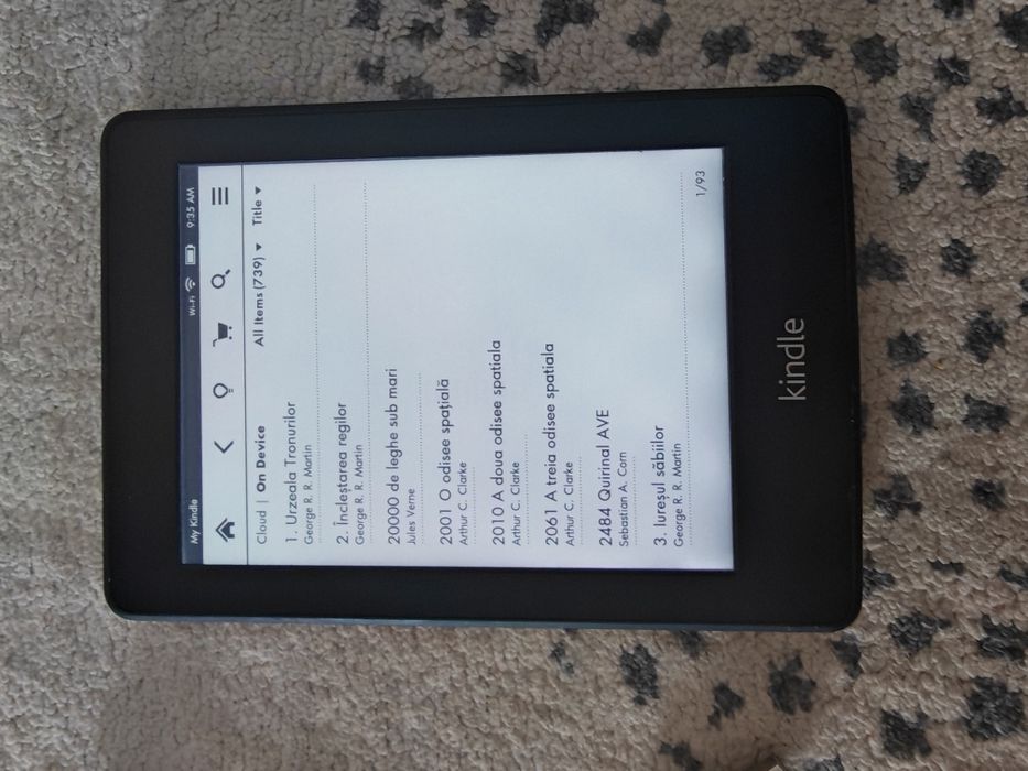 Ebook reader Kindle Paperwhite iluminat  700 cărți în română