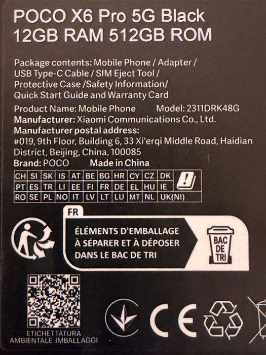 Xiaomi Poco X6 Pro 5G