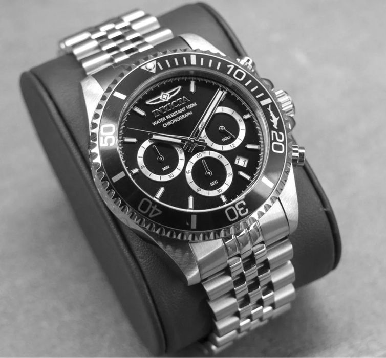 Американские часы Invicta Pro Diver Chronograph, кварцевый механизм