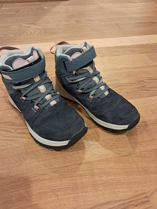 Ghete Piele Impermeabile Călduroase zăpadă SH500 33 Copii Decathlon